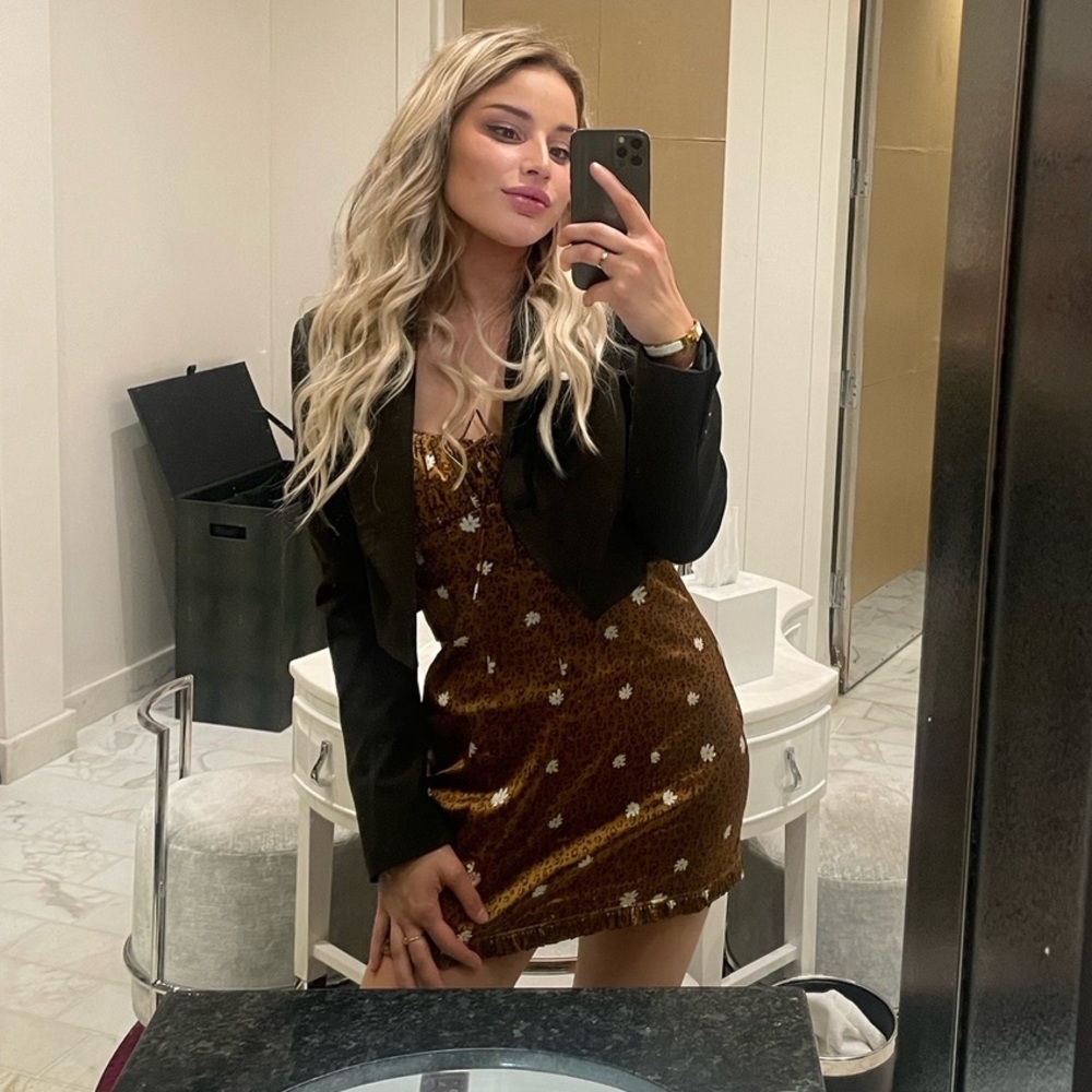 For Love And Lemons cheetah leopard Mini Dress